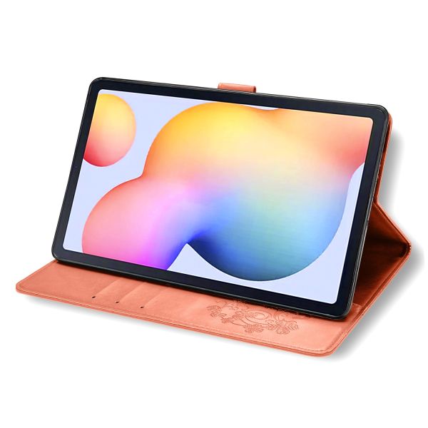 Kleeblumen Klapphülle Klapphülle Galaxy Tab A 10.1 (2019) - Peach