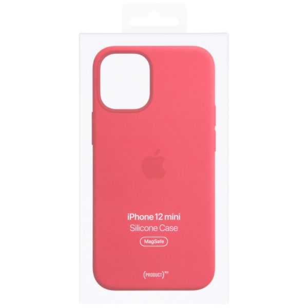 Apple Silikon-Case MagSafe iPhone 12 Mini - Red