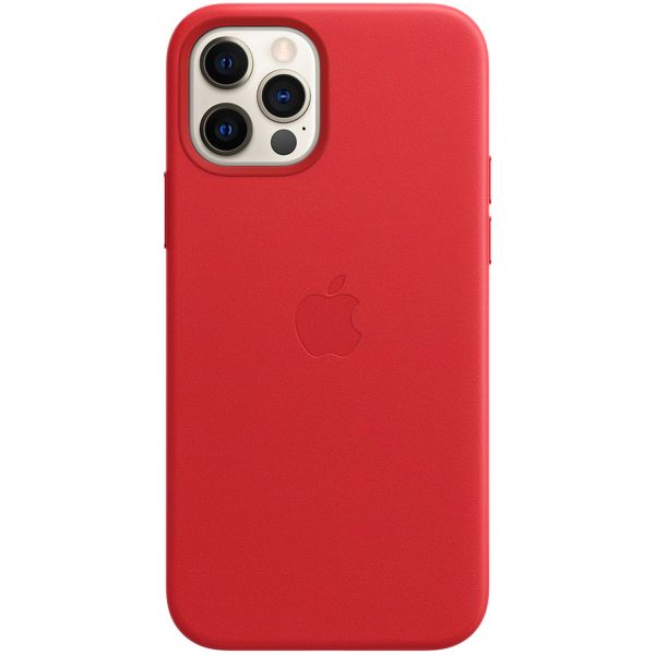 Apple Leder-Case MagSafe für iPhone 12 (Pro) - Red