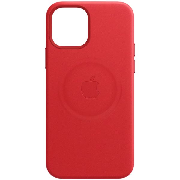 Apple Leder-Case MagSafe für iPhone 12 (Pro) - Red