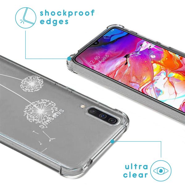 imoshion Design Hülle mit Band für das Samsung Galaxy A70 - Dandelion