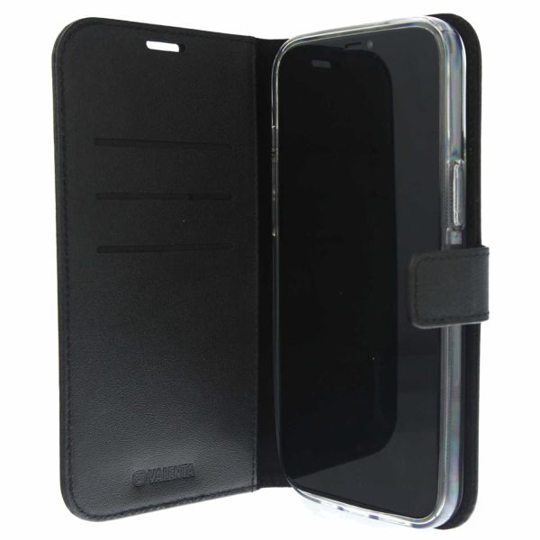 Valenta Klapphülle Leather für das iPhone 12 Mini - Schwarz