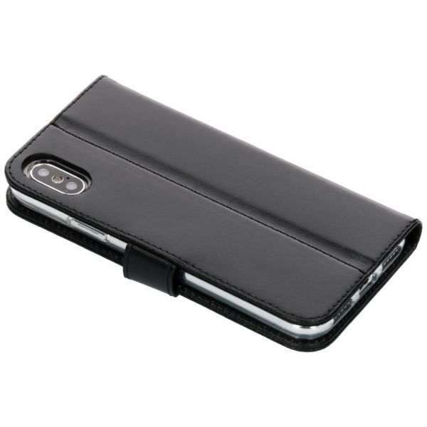 Valenta Klapphülle Leather Schwarz für das iPhone Xs / X