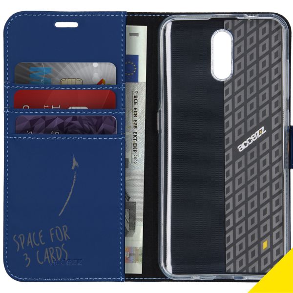 Accezz Wallet TPU Klapphülle für das Nokia 2.3 - Blau