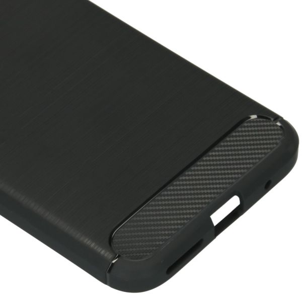 Brushed TPU Case Schwarz für das Motorola Moto E7