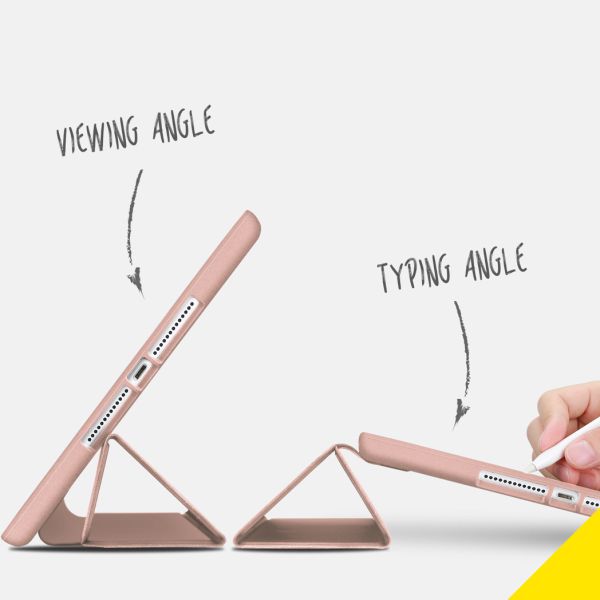 Accezz Smart Silicone Klapphülle iPad 6 (2018) 9.7 Zoll / iPad 5 (2017) 9.7 Zoll / Air 2 (2014) / Air 1 (2013) - Rosé gold