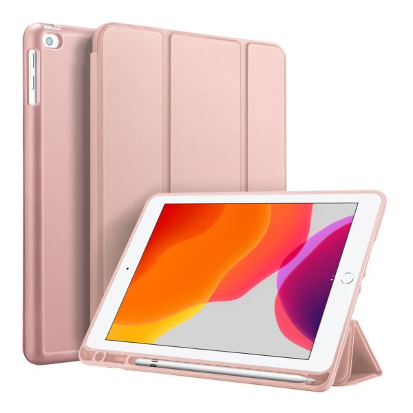 Accezz Smart Silicone Klapphülle Roségold iPad 9 (2021) 10.2 Zoll / iPad 8 (2020) 10.2 Zoll / iPad 7 (2019) 10.2 Zoll 