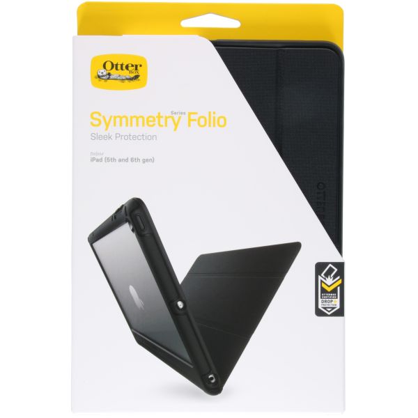 OtterBox Symmetry Folio Klapphülle Schwarz für das iPad 6 (2018) 9.7 Zoll / iPad 5 (2017) 9.7 Zoll