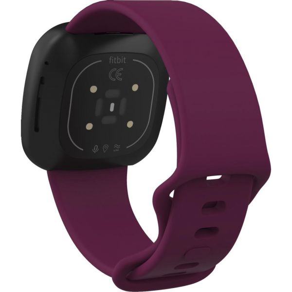 imoshion Silikonband für das Fitbit Versa 4 / 3 / Sense (2) - Dunkelrot