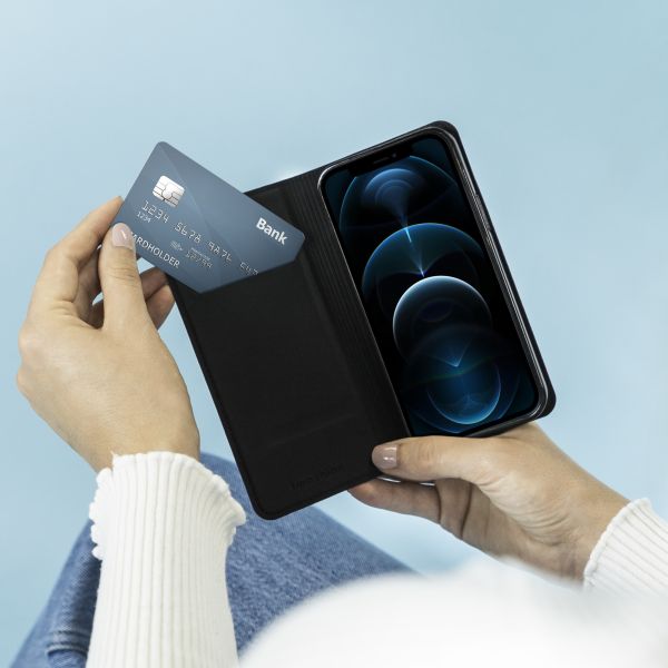 imoshion Slim Folio Klapphülle Samsung Galaxy A12 - Schwarz