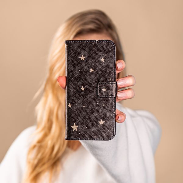 imoshion Design TPU Klapphülle Samsung Galaxy A21s - Stars Gold