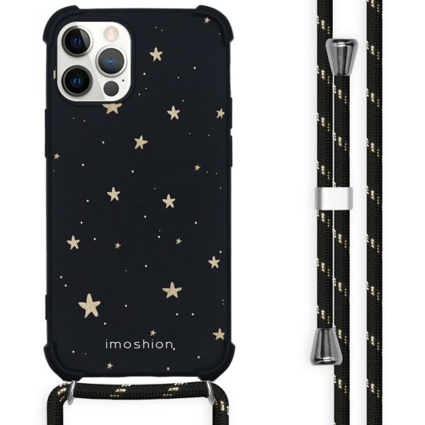 imoshion Design Hülle mit Band für das iPhone 12 Pro Max - Stars Gold
