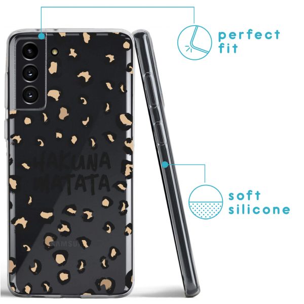 imoshion Design Hülle Galaxy S21 Plus - Leopard - Braun / Schwarz