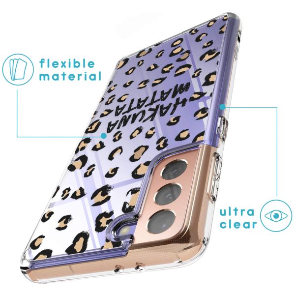 imoshion Design Hülle Galaxy S21 Plus - Leopard - Braun / Schwarz