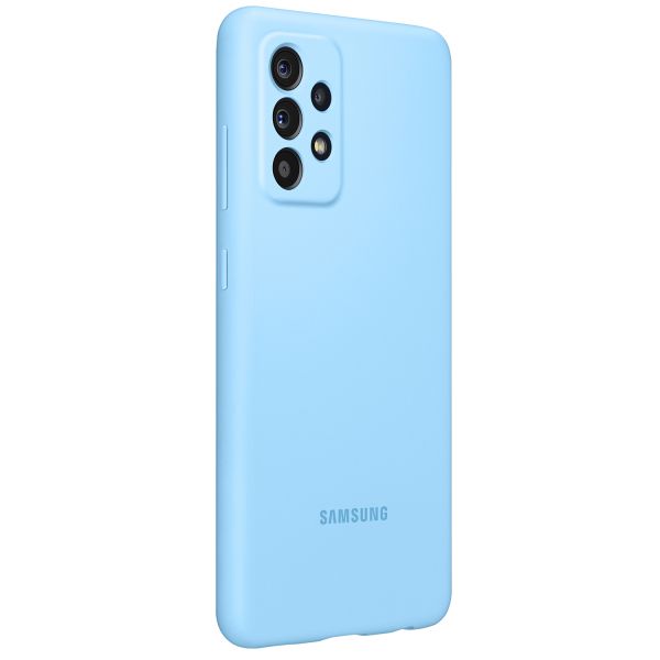 Samsung Original Silikon Cover Samsung Galaxy A52(s) (5G/4G) - Blau