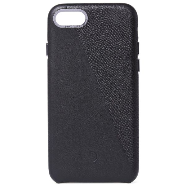 Decoded Dual Leather Backcover iPhone SE (2022 / 2020) / 8 / 7 - Schwarz