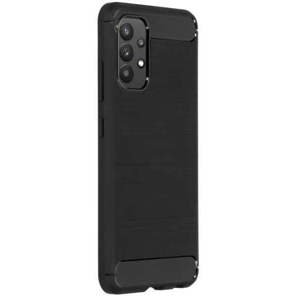 Brushed TPU Case Schwarz Samsung Galaxy A32 (4G)