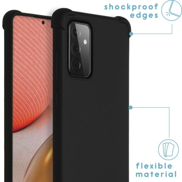 imoshion Color Backcover mit Band Samsung Galaxy A72 - Schwarz