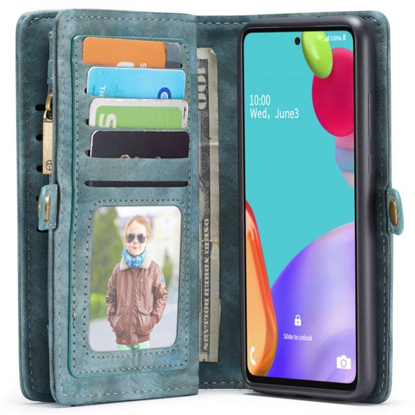 CaseMe Luxuriöse 2in1-Portemonnaie-Klapphülle Leder Samsung Galaxy A52(s) (5G/4G)