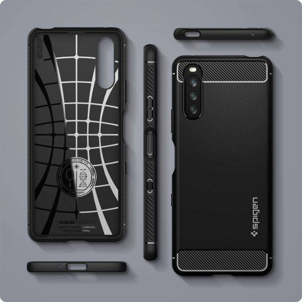 Spigen Rugged Armor Case Sony Xperia 10 III - Schwarz