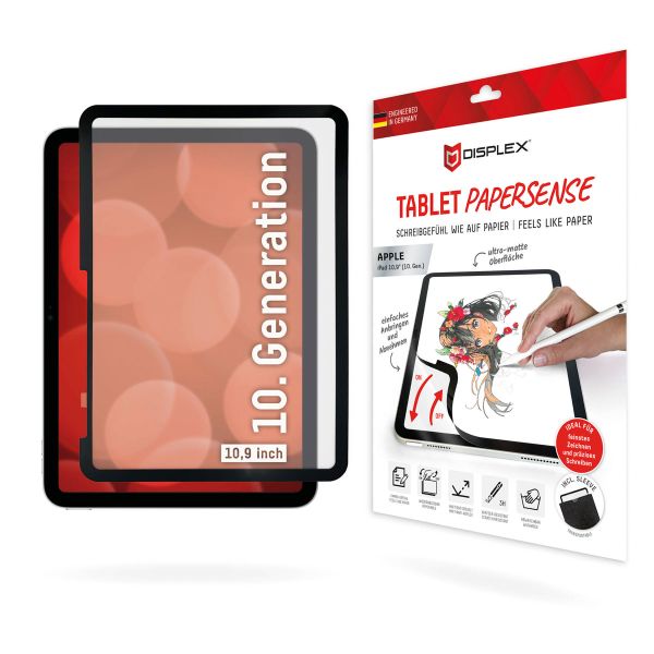 Displex Papersense Screen Protector für das iPad 10 (2022) 10.9 Zoll - Transparent