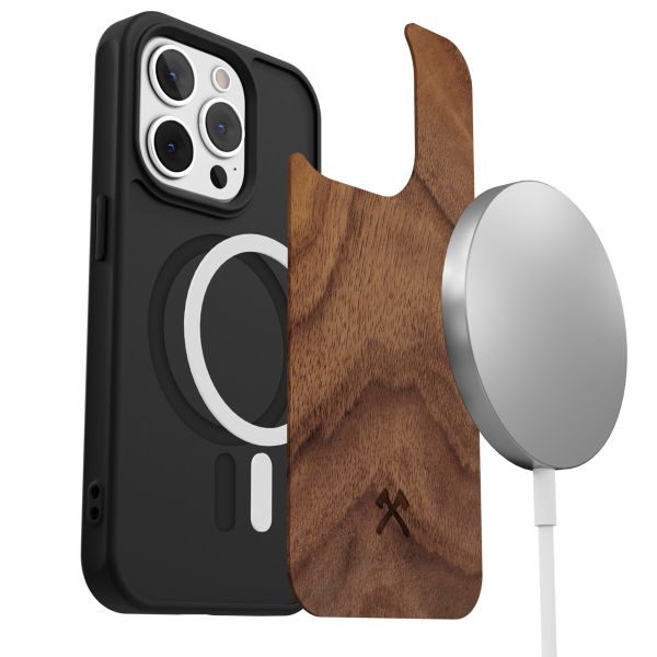 Woodcessories Bumper Case MagSafe für das iPhone 15 Pro - Walnut