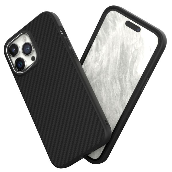 RhinoShield SolidSuit Backcover für das iPhone 14 Pro Max - Carbon Fiber / Black