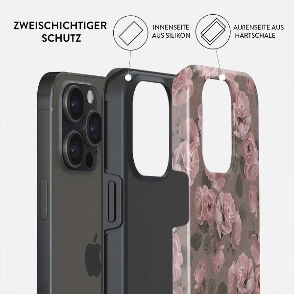 Burga Tough Back Cover für das iPhone 15 Pro - Vintage Glamour