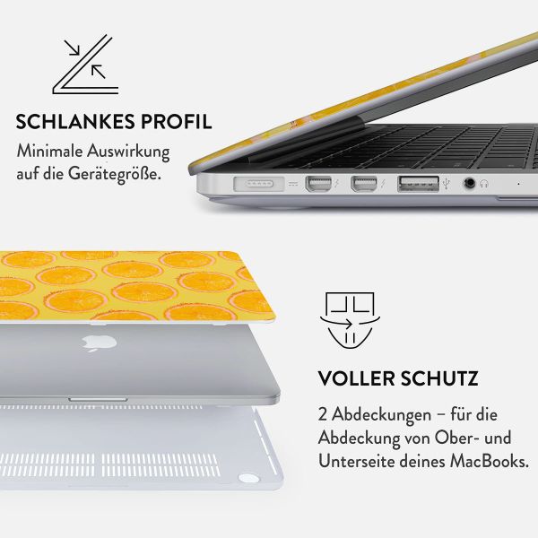 Burga Hardshell Hülle für das MacBook Air 13 Zoll (2022) / Air 13 Zoll (2024) M3 chip - A2681 / A3113 - Bitter