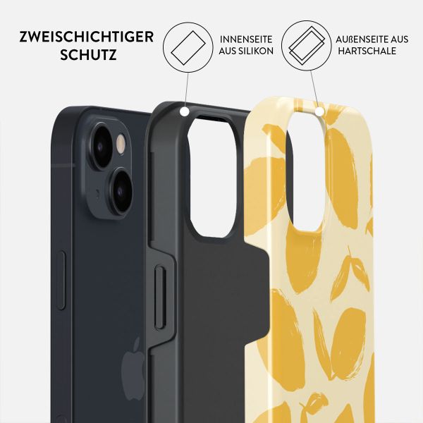 Burga Tough Back Cover für das iPhone 13 - Lemon Tart