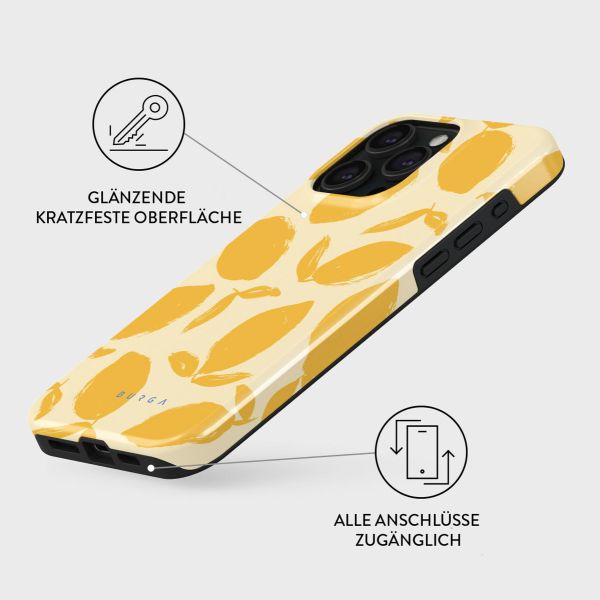 Burga Tough Back Cover für das iPhone 15 Pro - Lemon Tart