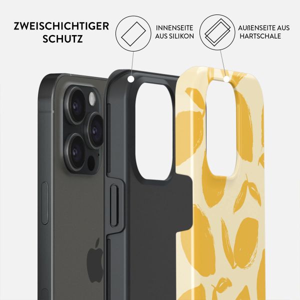 Burga Tough Back Cover für das iPhone 15 Pro Max - Lemon Tart