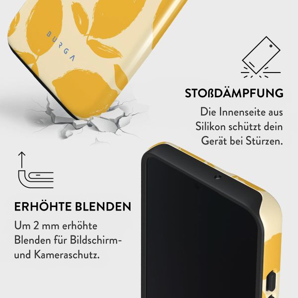 Burga Tough Back Cover für das Samsung Galaxy S22 - Lemon Tart