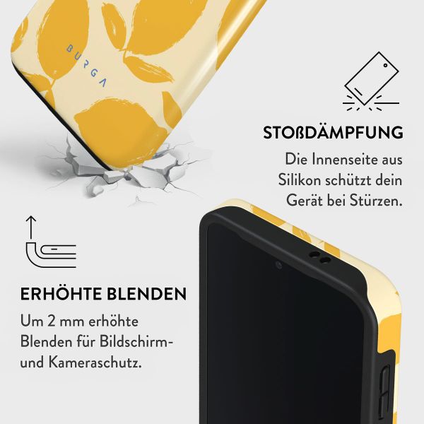 Burga Tough Back Cover für das Samsung Galaxy S24 - Lemon Tart