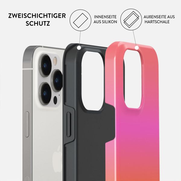 Burga Tough Back Cover für das iPhone 14 Pro - Sunset Club