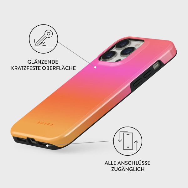 Burga Tough Back Cover für das iPhone 14 Pro - Sunset Club