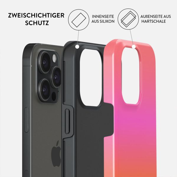 Burga Tough Back Cover für das iPhone 15 Pro Max - Sunset Club