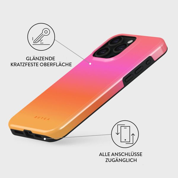 Burga Tough Back Cover für das iPhone 15 Pro Max - Sunset Club