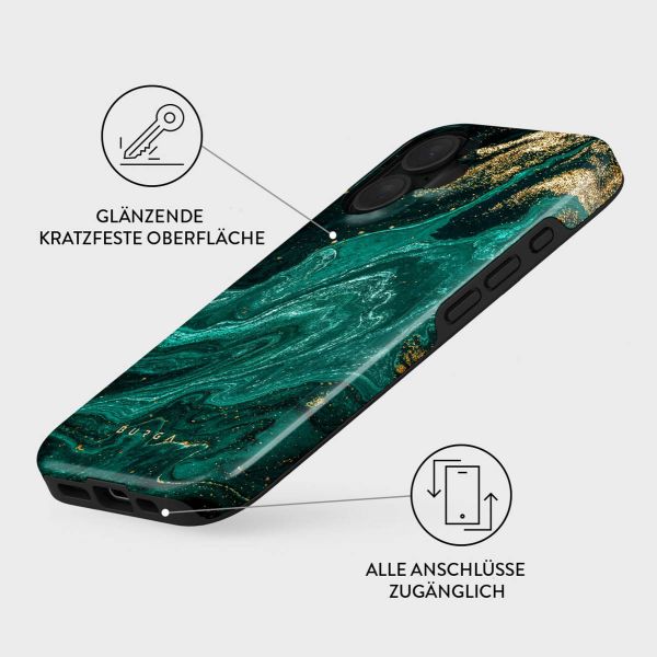 Burga Tough Back Cover für das iPhone 16 Plus - Emerald Pool