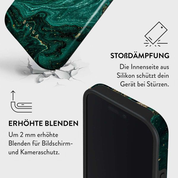 Burga Tough Back Cover für das iPhone 16 Pro Max - Emerald Pool