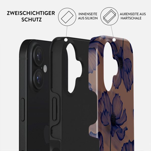 Burga Tough Back Cover für das iPhone 16 - Velvet Night