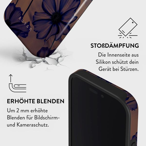 Burga Tough Back Cover für das iPhone 16 - Velvet Night