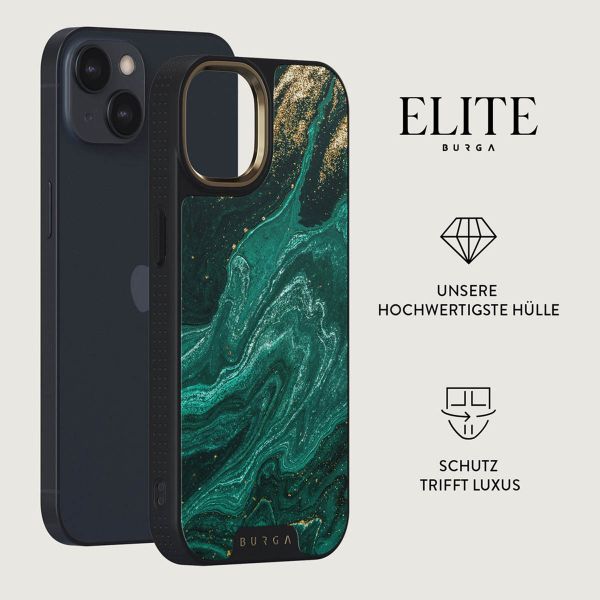 Burga Elite Gold Backcover für das iPhone 14 - Emerald Pool