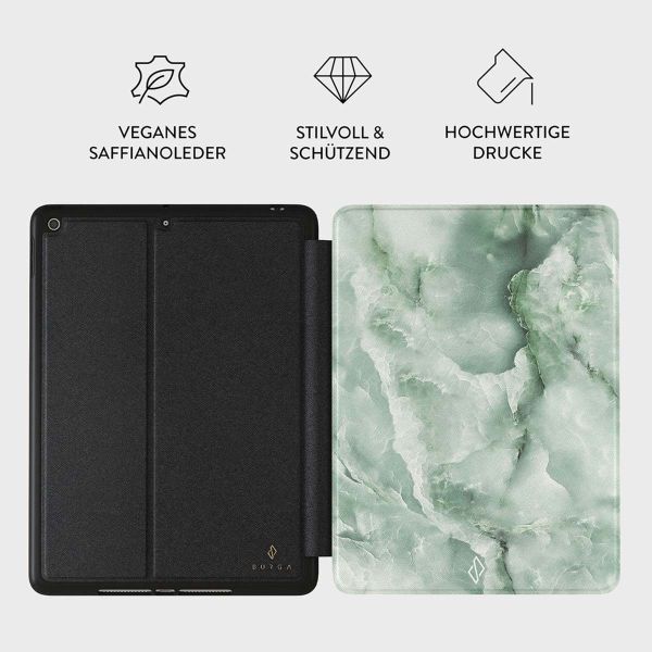 Burga Tablet Case für das iPad 9 (2021) 10.2 Zoll / iPad 8 (2020) 10.2 Zoll / iPad 7 (2019) 10.2 Zoll - Pistachio Cheesecake