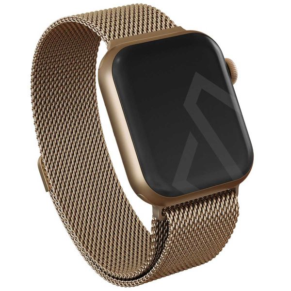 Burga Mailändische armband für das Apple Watch Series 1-10 / SE / Ultra (2) - 42/44/45/46/49 mm - Gold