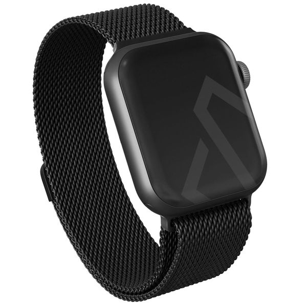 Burga Mailändische armband für das Apple Watch Series 1-9 / SE - 38/40/41 mm / Series 10 - 42 mm - Schwarz