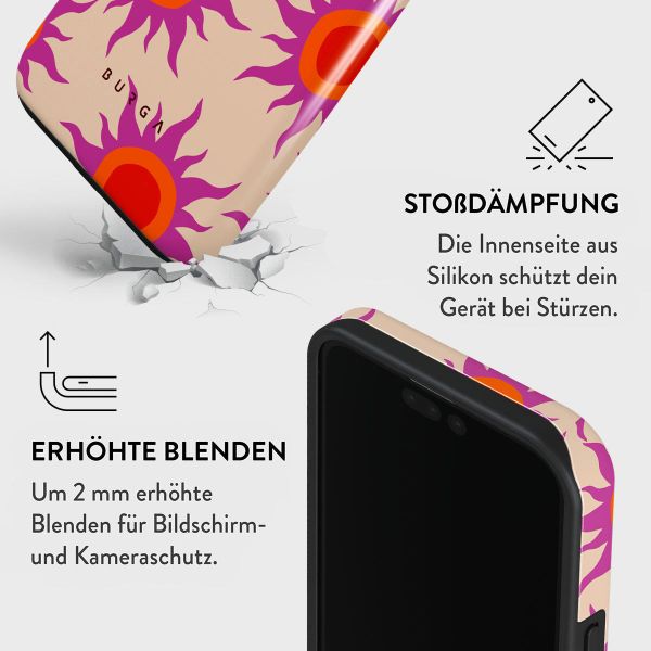 Burga Tough Back Cover für das iPhone 15 Pro - Sunset Glow