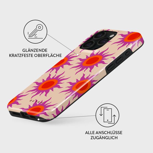 Burga Tough Back Cover für das iPhone 15 Pro - Sunset Glow