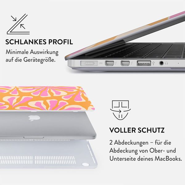 Burga Hardshell Hülle für das MacBook Pro 13 Zoll (2020 / 2022) - A2289 / A2251 / A2338 - Aloha