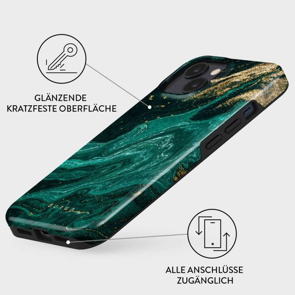 Burga ﻿Tough Back Cover MagSafe für das iPhone 15 - Emerald Pool
